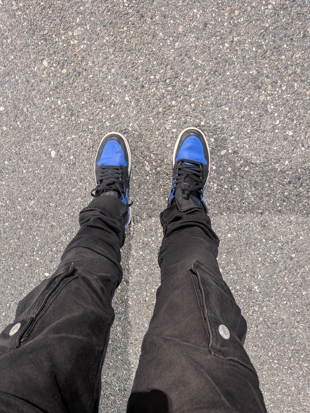 Jordan Blue and Black Retro 1 "Royal" High Top